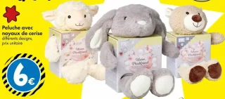 Peluche avec noyaux de cerise