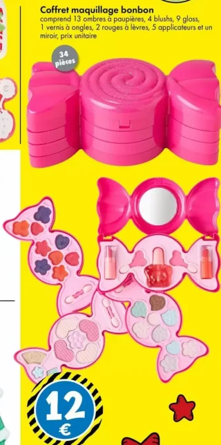 Coffret maquillage bonbon