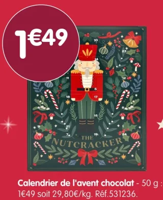 Calendrier de l'avent chocolat The Nutcracker