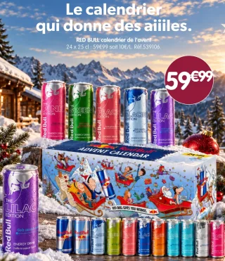RED BULL calendrier de l'avent 24 x 25 cl