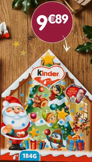 Calendrier de l'avent chalet KINDER