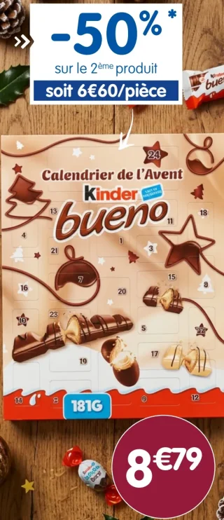 Calendrier de l'avent KINDER Bueno
