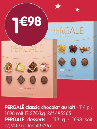PERGALÉ classic chocolat au lait / desserts