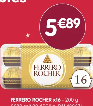 Chocolat Ferrero Rocher x16 - 200 g