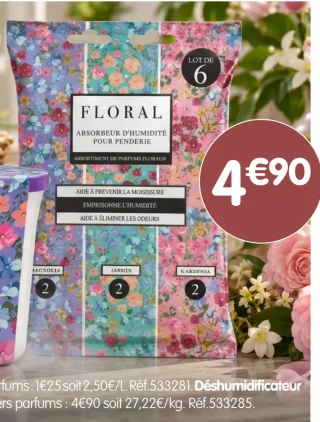 Déshumidificateur FLORAL de penderie