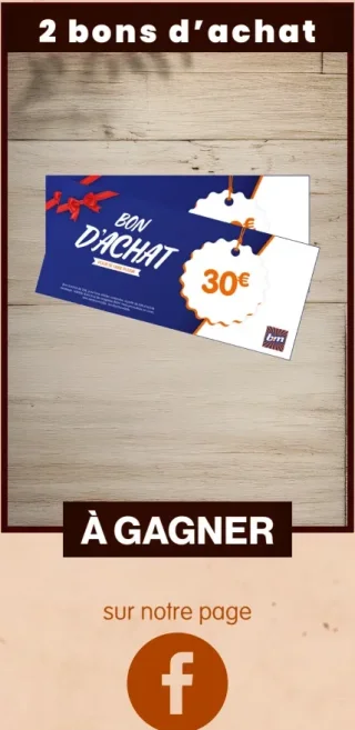 2 bons d'achat B&M 30€ à gagner sur Facebook