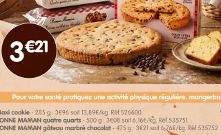 BONNE MAMAN gâteau marbré chocolat