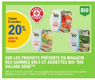 Gamme bols et assiettes bio "BIO VILLAGE BÉBÉ"