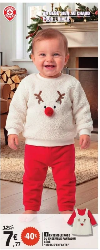 Ensemble robe ou ensemble pantalon bébé Mots d'enfants