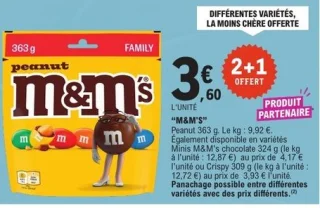 Bonbons au chocolat Peanut M&M's