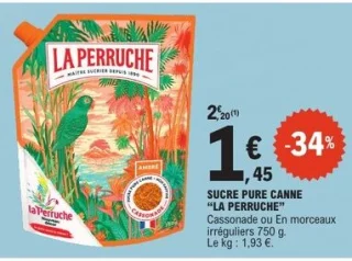 Sucre pure canne La Perruche