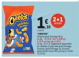 Cheetos Original goût fromage