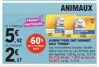 Aliment pour chat Gourmet Gold Purina