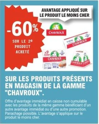 Gamme de fromages Chavroux