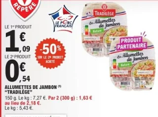 Allumettes de jambon "Tradilège"