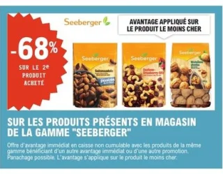 Produits de la gamme "Seeberger"