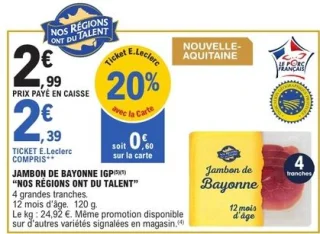 Jambon de Bayonne IGP "Nos Régions ont du Talent"