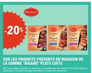 Gamme plats cuits BIGARD