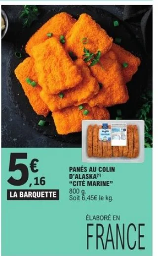 Panés au Colin d'Alaska "Cité Marine"