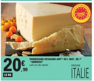 Parmigiano Reggiano AOP 30% Mat. Gr. "Ambrosi"