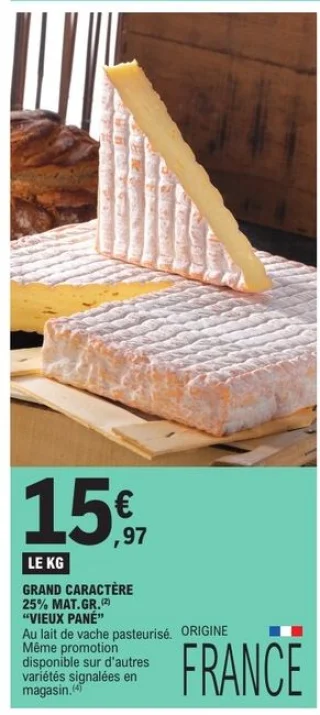 Fromage Grand Caractère Vieux Pané