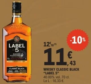 Whisky Classic Black Label 5
