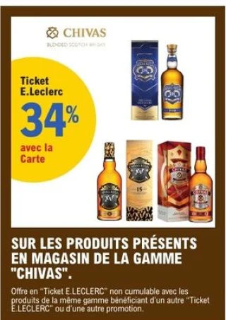 Gamme de whiskies "CHIVAS"