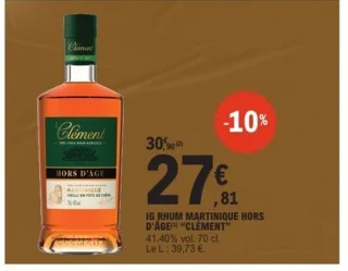 IG Rhum Martinique Hors d'Âge Clément