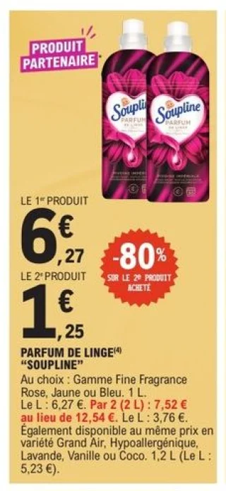 Parfum de linge Soupline