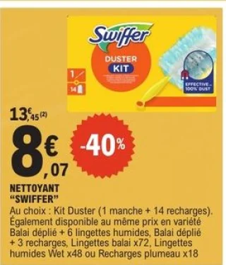 Nettoyant kit duster Swiffer