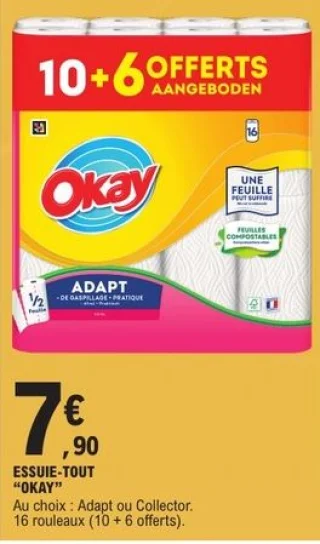 Essuie-tout Okay Adapt ou Collector