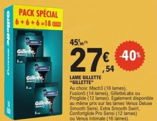 Lames Gillette Mach3