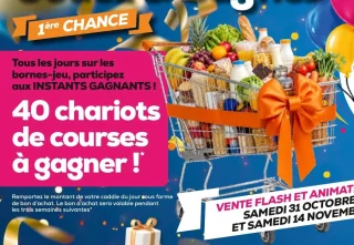 40 chariots de courses à gagner - Instants Gagnants