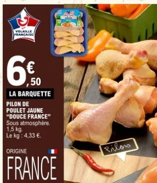 Pilon de poulet jaune Douce France
