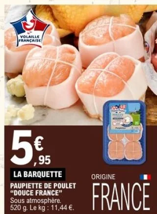 Paupiette de poulet Douce France
