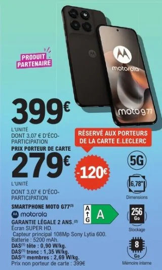 Smartphone Moto G77 Motorola