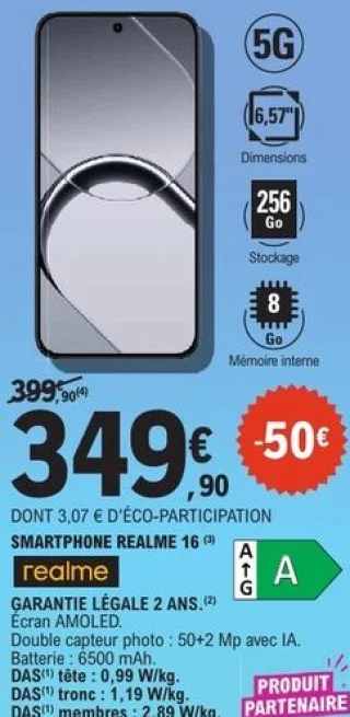 Smartphone Realme 16
