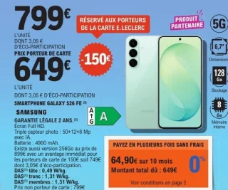 Smartphone Galaxy S26 FE Samsung