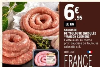 Saucisse de Toulouse enroulée "Maison Clemens"
