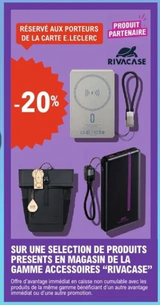 Sélection de produits de la gamme accessoires Rivacase