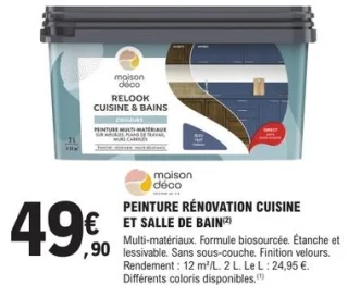 Peinture rénovation cuisine et salle de bain Maison Déco
