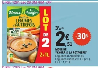 Soupe mouliné Knorr & La Potagère