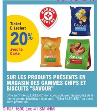 Chips et biscuits Savour