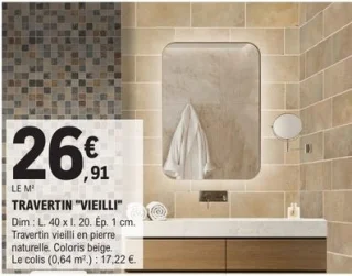 Travertin "Vieilli"