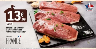 Magret de canard à la fleur de sel Maistres Occitans