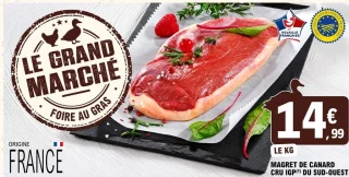 Magret de canard cru IGP du Sud-Ouest