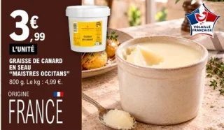 Graisse de canard en seau "Maistres Occitans"