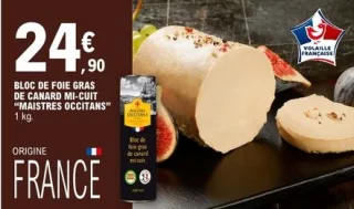 Bloc de foie gras de canard mi-cuit "Maistres Occitans"