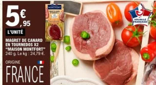 Magret de canard en tournedos X2 "Maison Montfort"