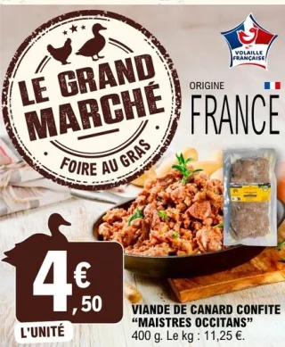 Viande de canard confite "Maistres Occitans"